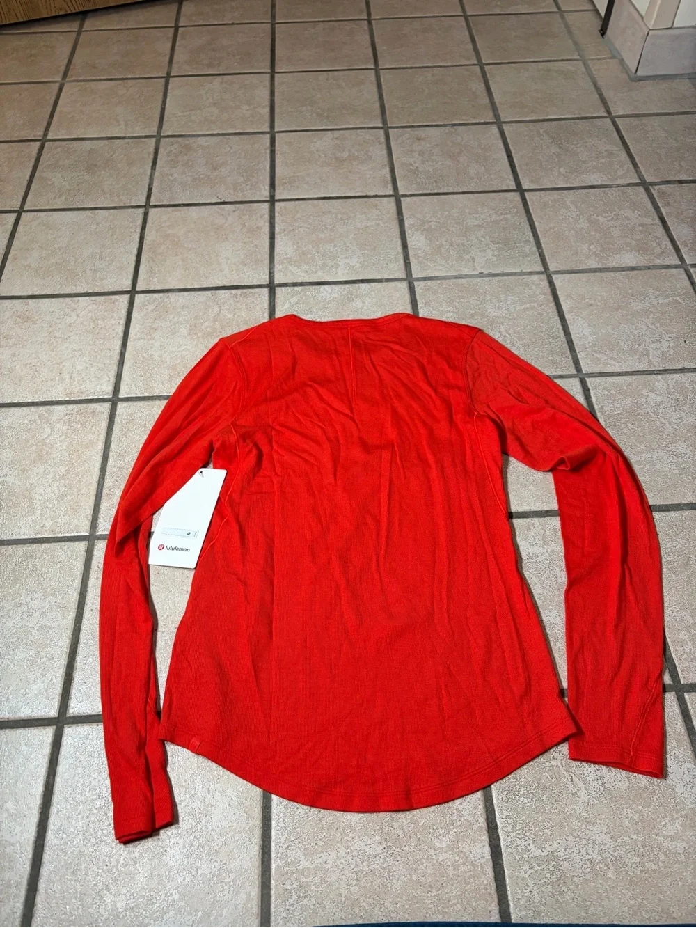 NWT Lululemon Hold Tight Long-Sleeve Shirt (Cherry Ember) Size 8
